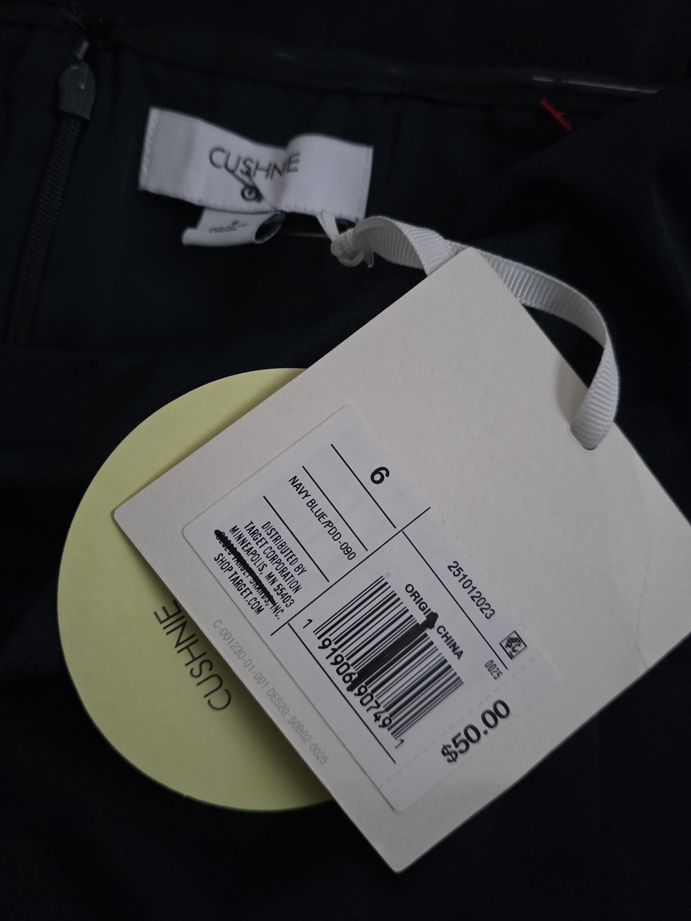 Cushnie Navy Dress with Tag